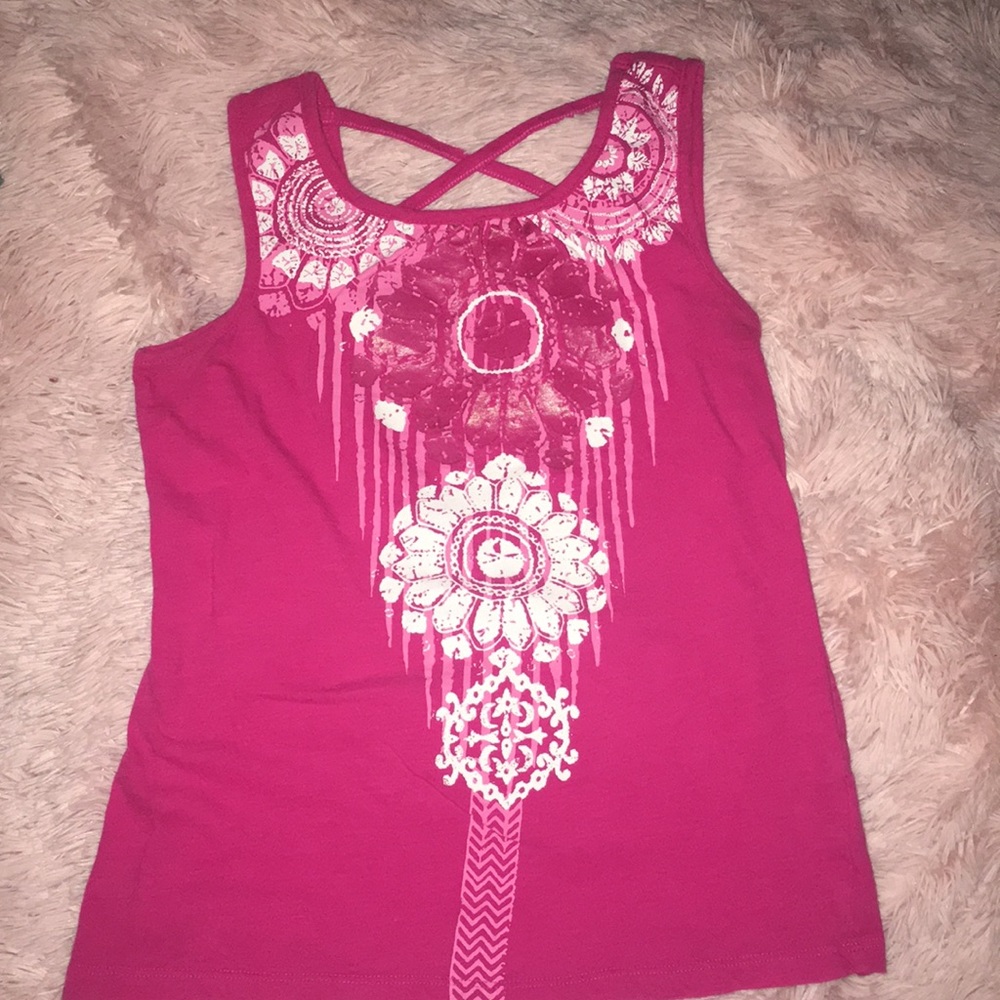 Summer Ready 4 Piece Bundle of Girl's Vibrant Boho Print Tank Tops - Picture 7 of 8